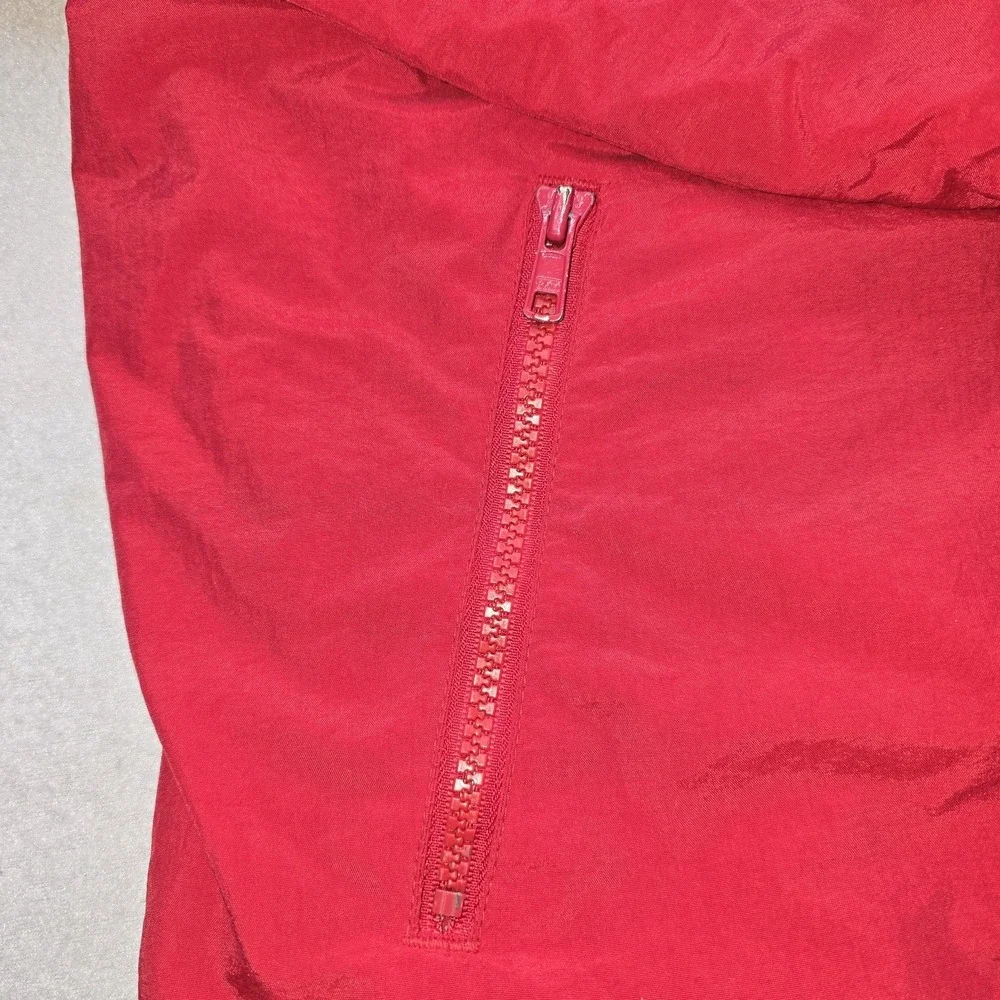 Vintage Disney World Jacket Mickey Mouse Back Embroidery Red Windbreaker Small S